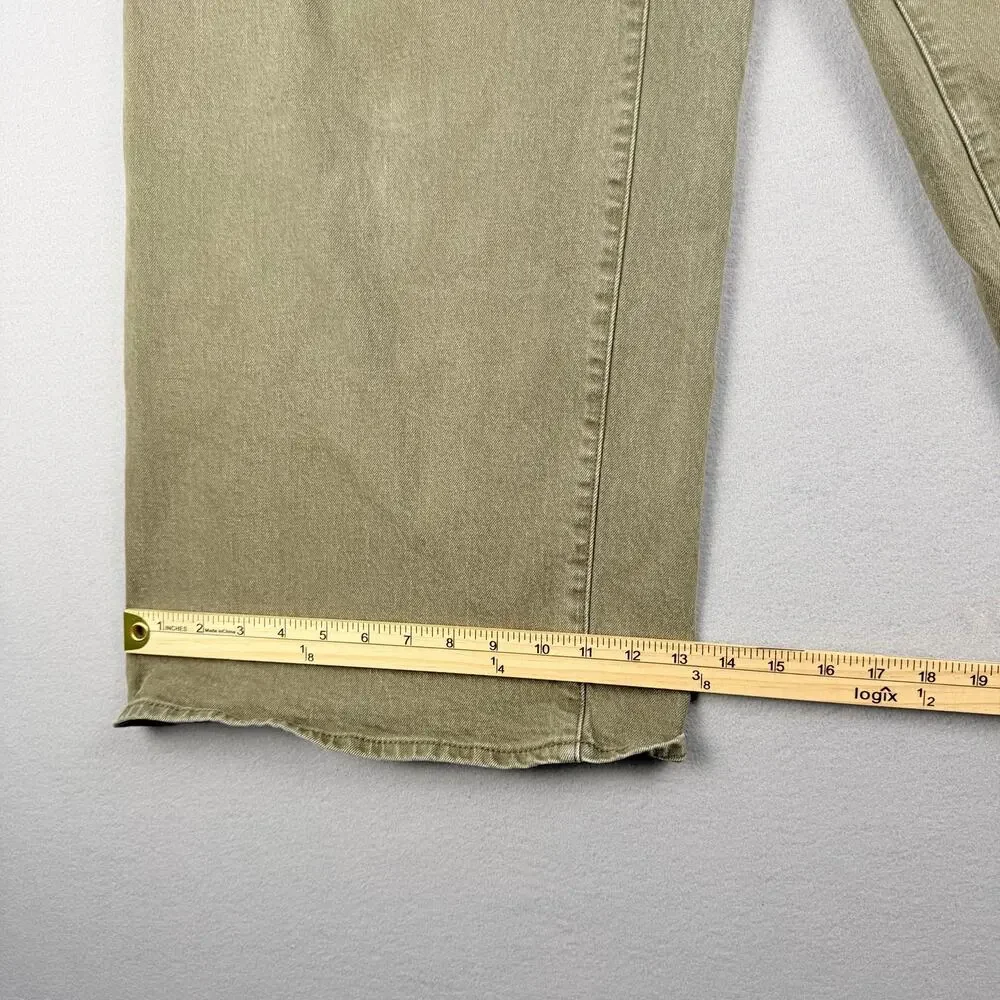 Universal Thread Sailor Wide Leg Jeans Olive Size 17